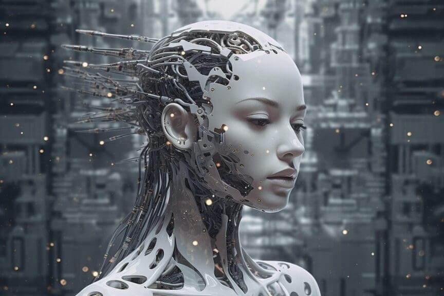 A female artificial intelligence robot