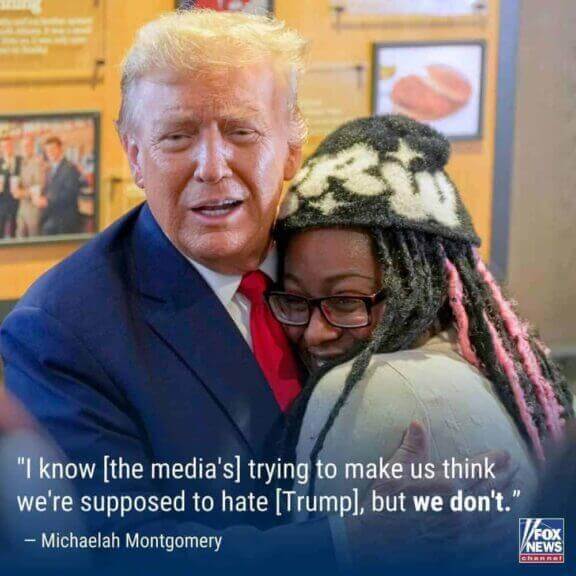 Donald trump and michaelah montgomery