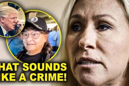 Marjorie taylor green, donald trump, and a trump supporter