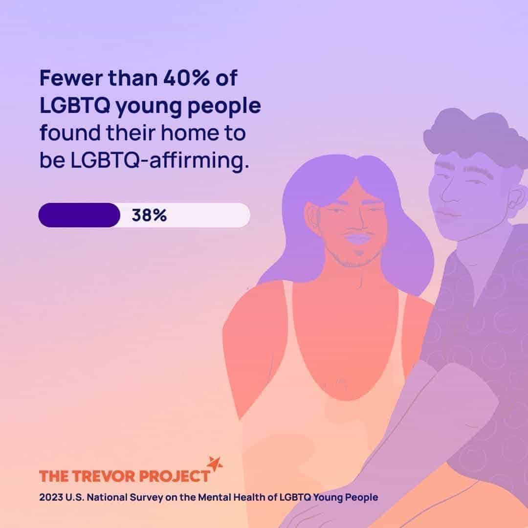 img 4718 Graphic showing the number of lgbtq youth that found their home to be gender-affirming