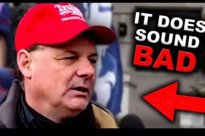 A trump supporter being interviewed