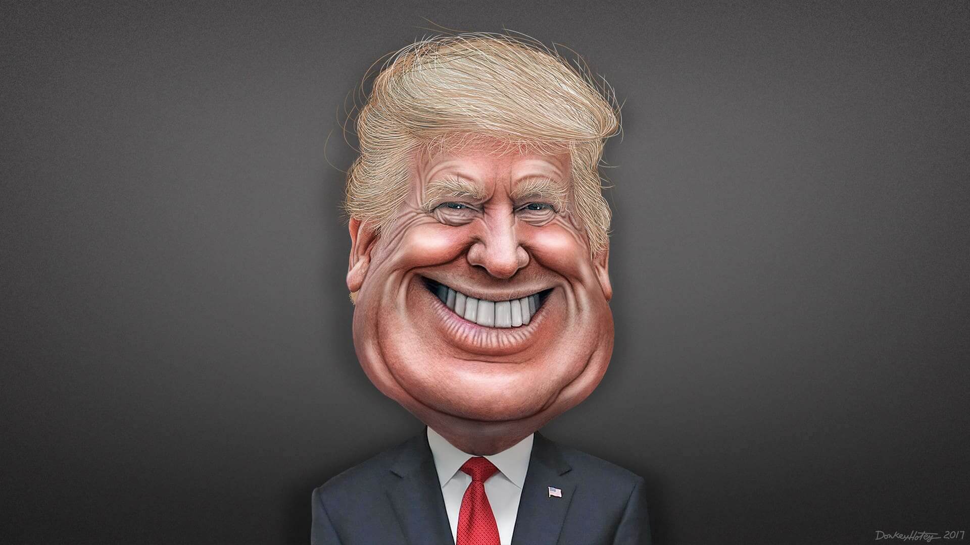 Donald trump caricature