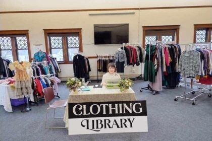 The library borrow clothing and books