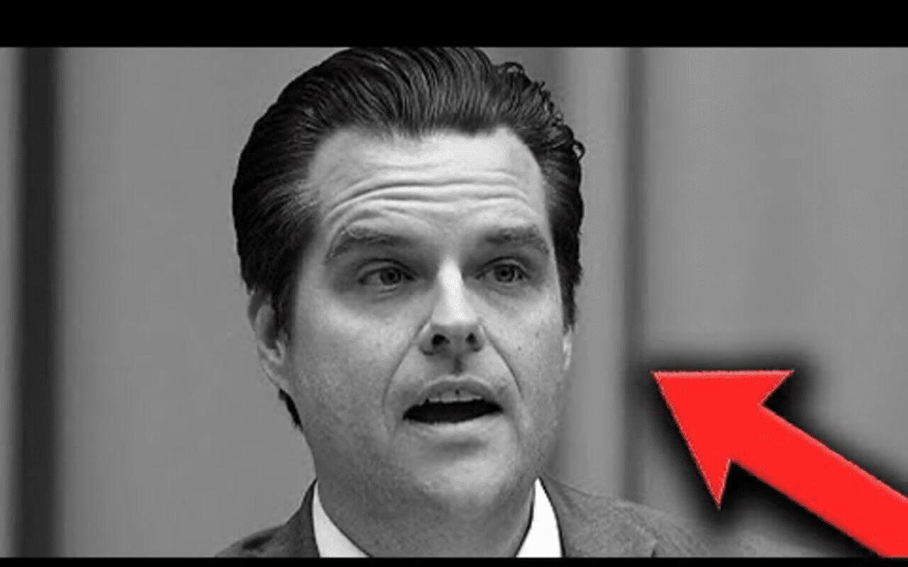 Matt gaetz in black and white