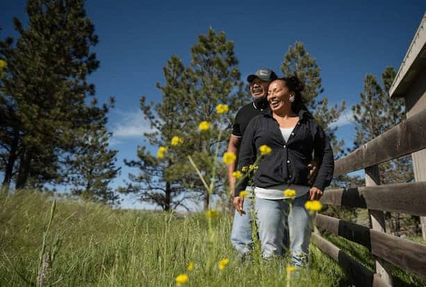 During a 2019 snowstorm in her hometown of Lame Deer, Montana, Crystal Hiwalker suffered a ruptured ectopic pregnancy. Her heart stopped beating and she lost nearly all her blood. During the 2.5-hour drive to the advanced trauma center in Billings, Crystal’s husband, William, helped perform CPR on her and was in the ambulance when she flatlined. “It took him a few years to recover from that,” Hiwalker says.