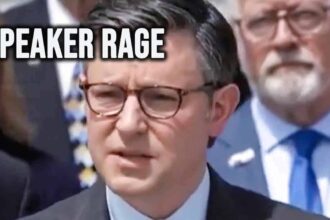 Mike johnson looking worried