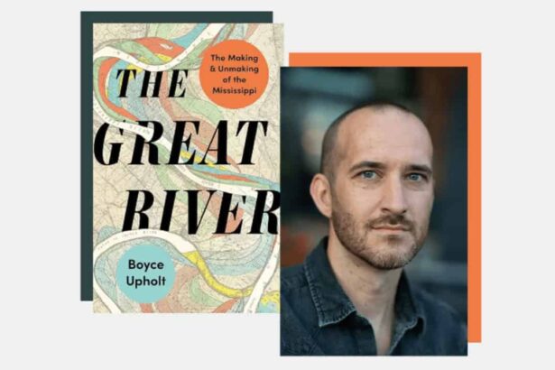 The great river book with a photo of the author.