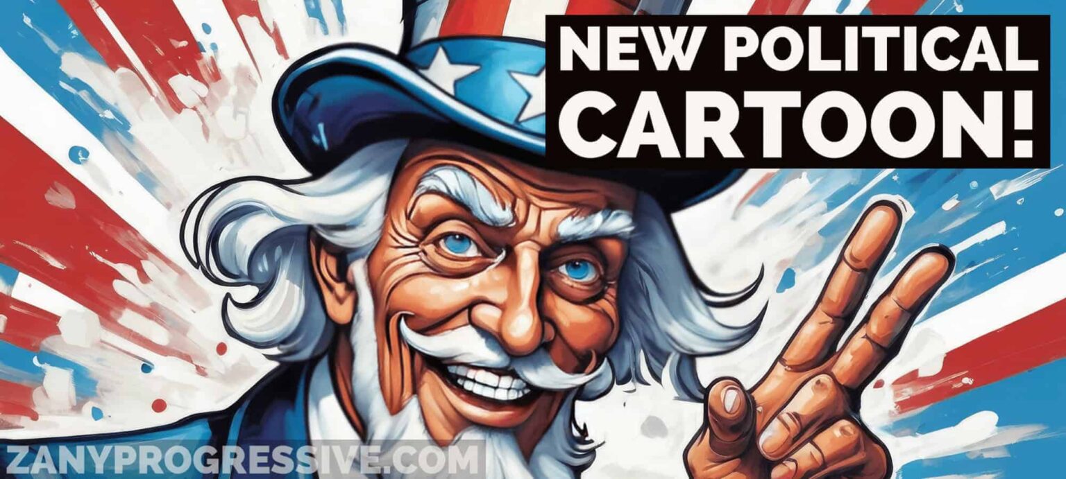 Illustration of a modern art uncle sam