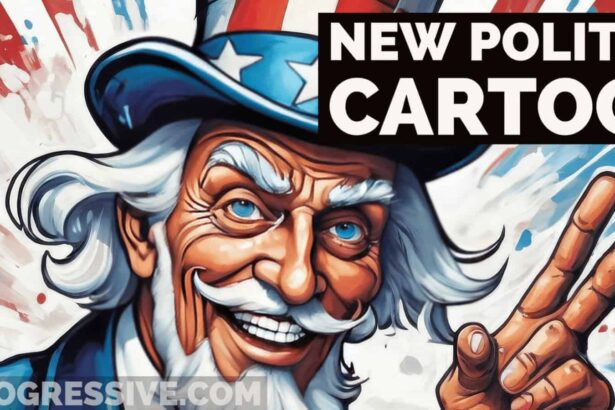 Illustration of a modern art uncle sam