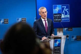 Press conference by nato secretary general jens stoltenberg ahead of the nato 2024 summit in washington
