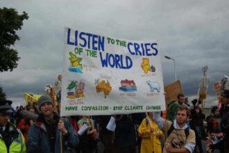 Hold fossil fuel companies accountable, oregon! A climate protest in action by a climate camp