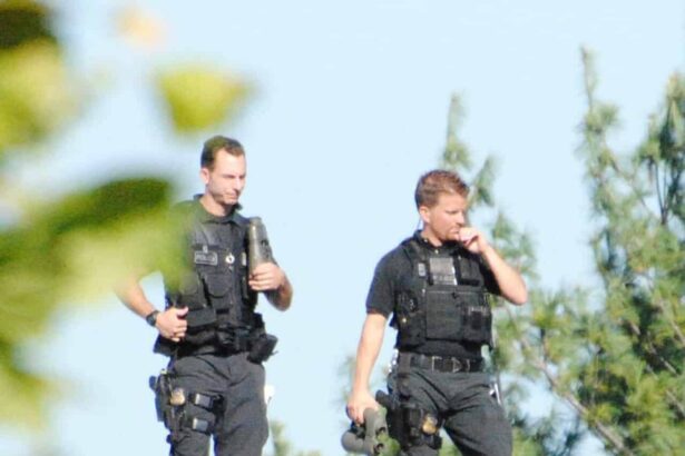 Secret service snipers on a rooftop