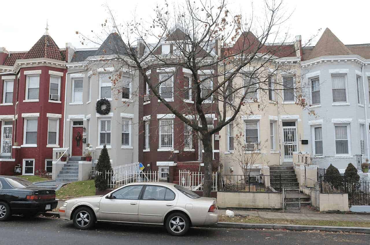 Row homes in Petworth, Washington D.C.