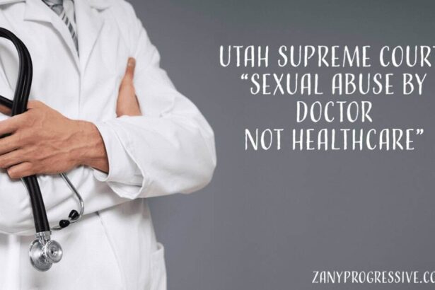 View of a male doctor from neck to waist with post title text