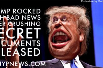 Caricature of donald trump