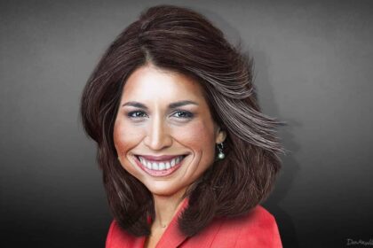 Tulsi gabbard caricature
