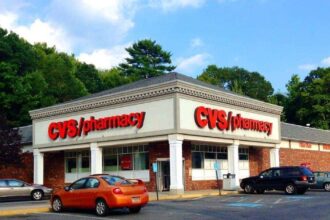 Outside view of a cvs pharmacy store