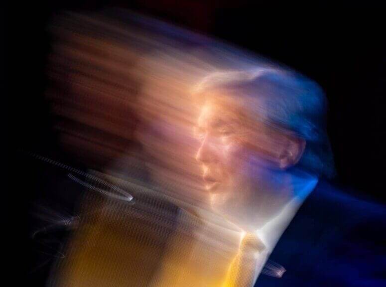 Photo of Donald Trump at an event in DC with blur ffilter