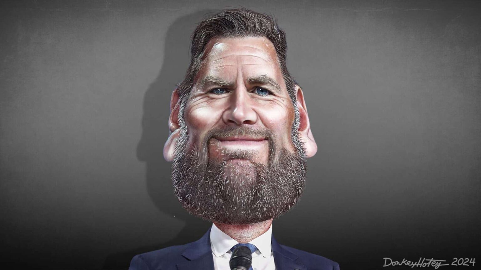 Caricature of jd vance