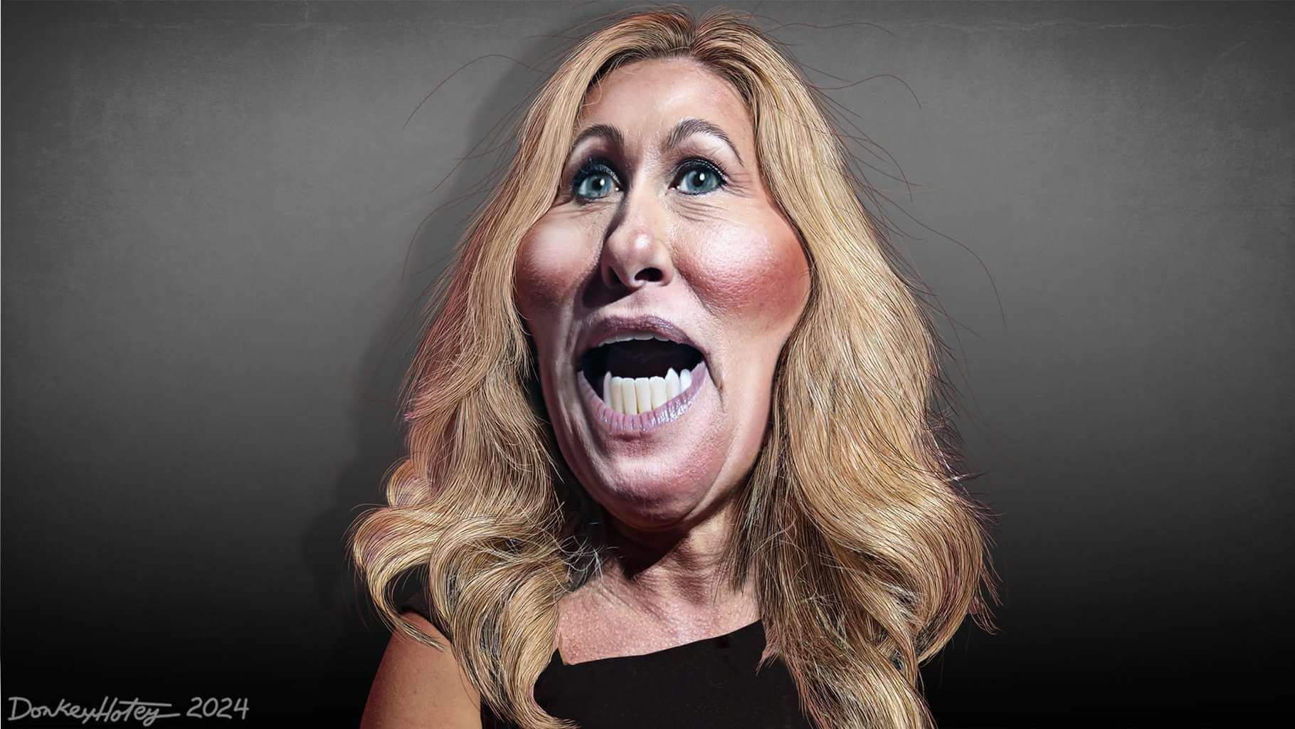 Marjorie taylor greene caricature