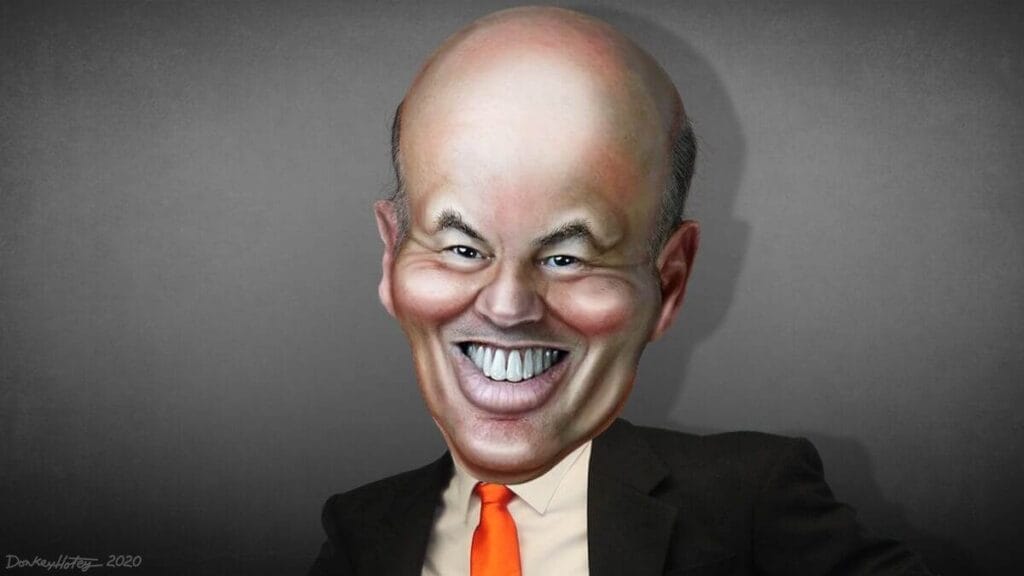 Caricature of Louid DeJoy