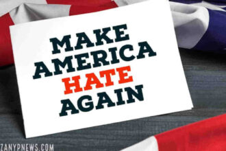 Make america hate again sign