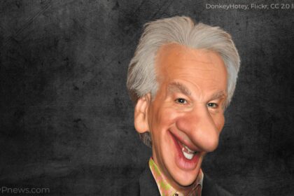Caricature of bill maher