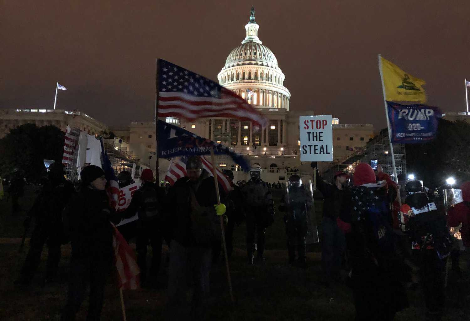 Stop the steal at the capitol in washington, d. C.
