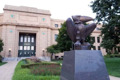Strong hall at the university of kansas on august 22, 2020.