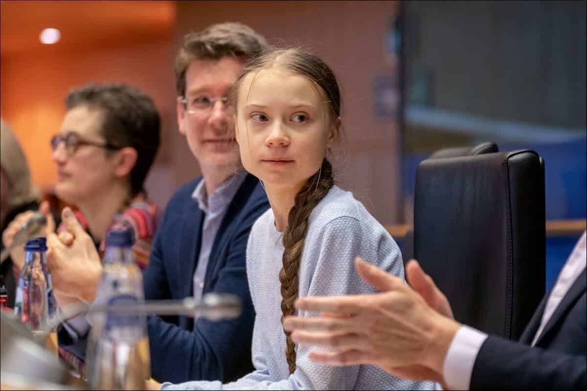 Climate change is it real greta thunberg lobbies the parliament on climate change