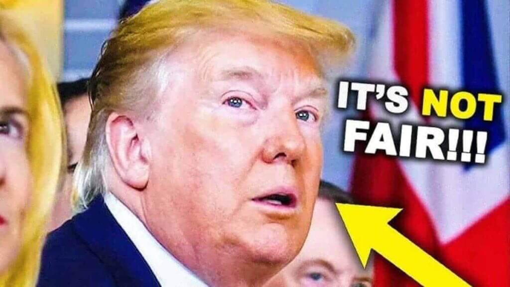 Donald Trump looking pale and unwell