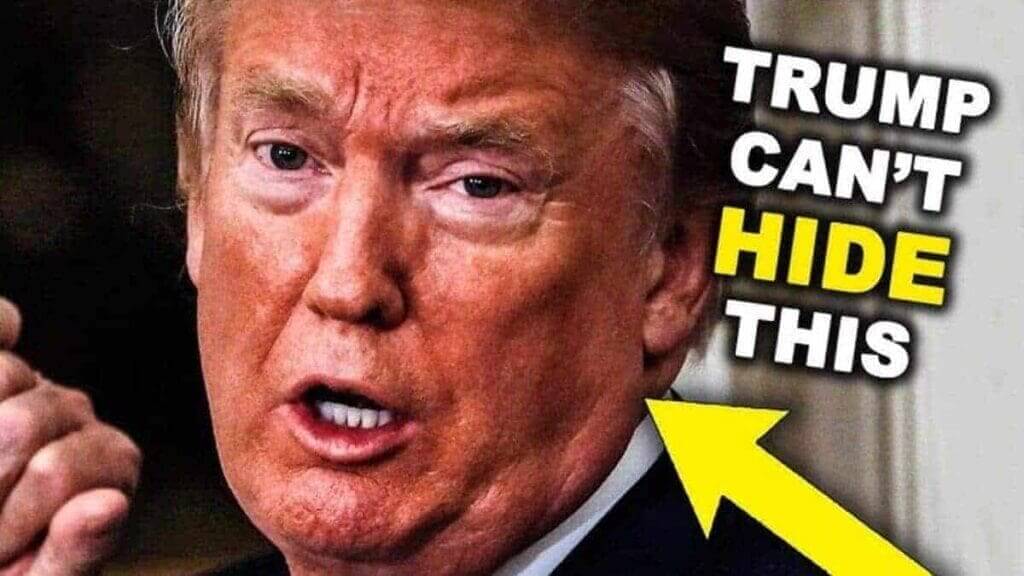 Donald Trump close-up of his face