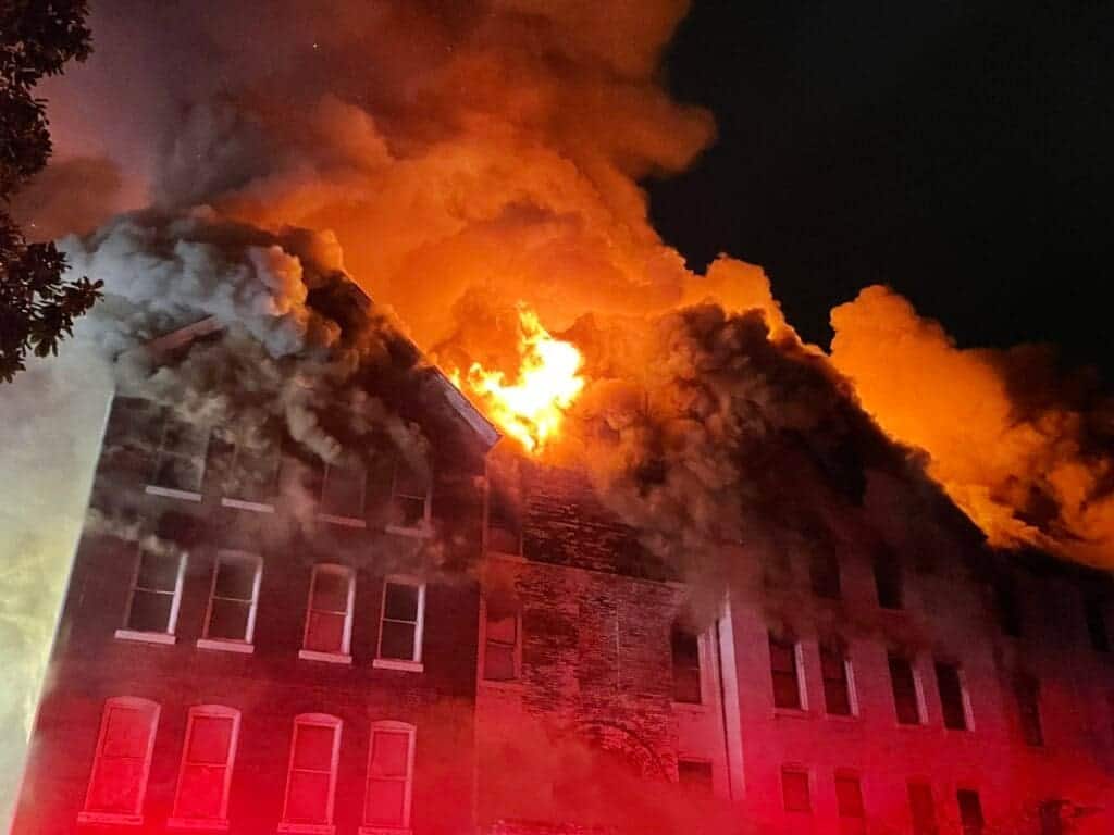 Fire at knoxville college