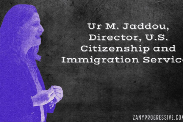 Ur m. Jaddou, director, u. S. Citizenship and immigration services gave remarks during the annual bill of rights day naturalization ceremony at the national archives rotunda on december 15, 2022.