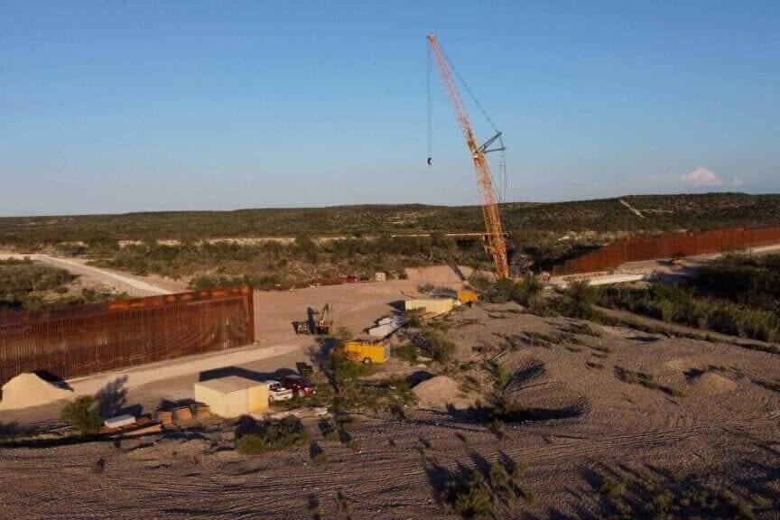 2024 in photos Border wall construction near Del Rio in Val Verde County in September. Texas has allocated .1 billion for wall construction to date. It says it has built 50 miles. The state pays between  million and  million per mile of construction.