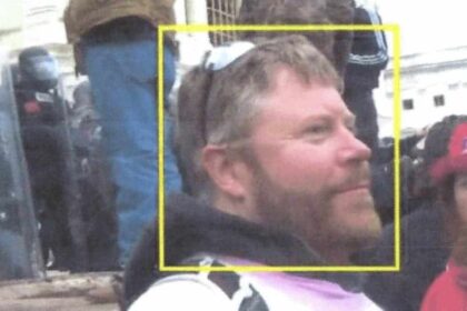 Eric lee peterson, of kansas city, missouri, pleaded guilty to knowingly and unlawfully entering the u. S. Capitol on jan. 6, 2021. In this department of justice photo, he is shown during the u. S. Capitol attack