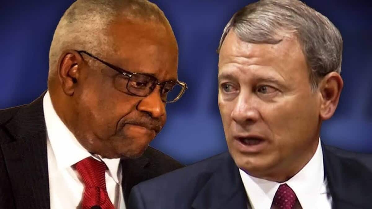 Clarence thomas and chief justice roberts