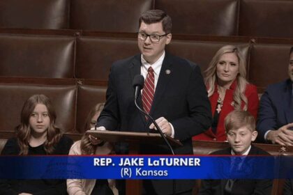 U. S. Rep. Jake laturner speaks in the house of representatives