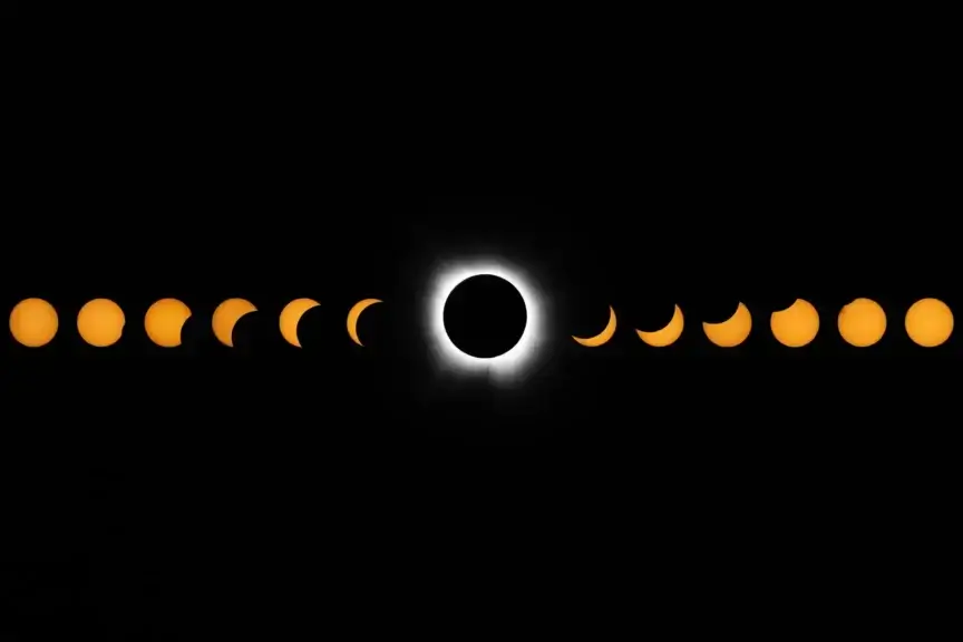 Solar eclipse in Texas