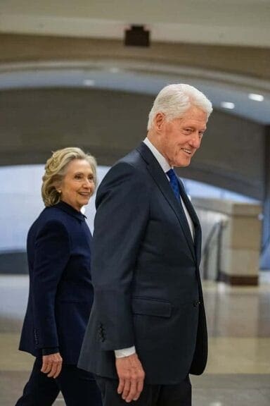 The clintons at trump inauguration