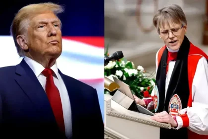 Donald trump and bishop budde