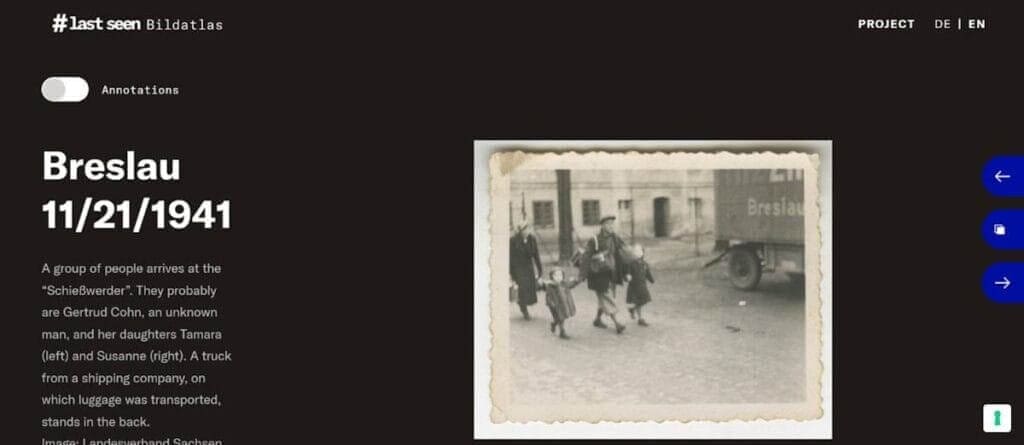 Gertrud, Susanne and Tamara Cohn, Breslau, November 1941.  