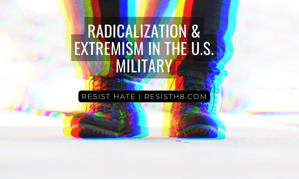 Radicalization in the military graphic
