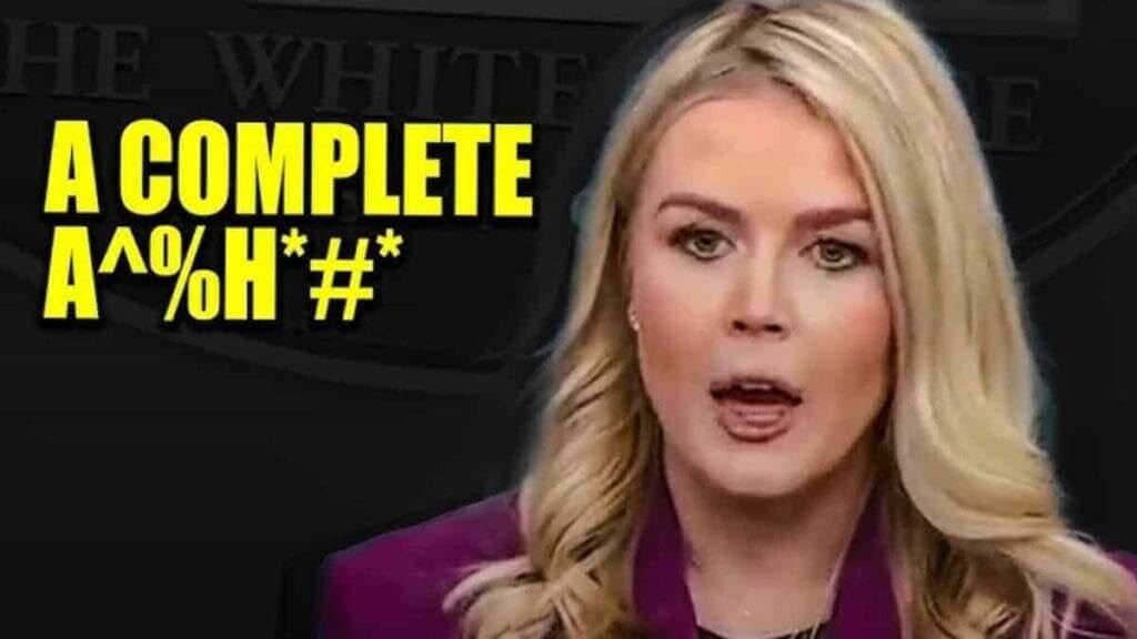 The press secretary for President Trump