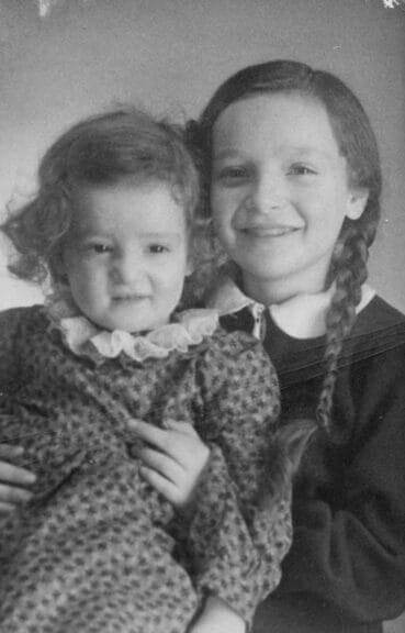 Susanne and Tamara Cohn, circa 1939.  Last seen alive