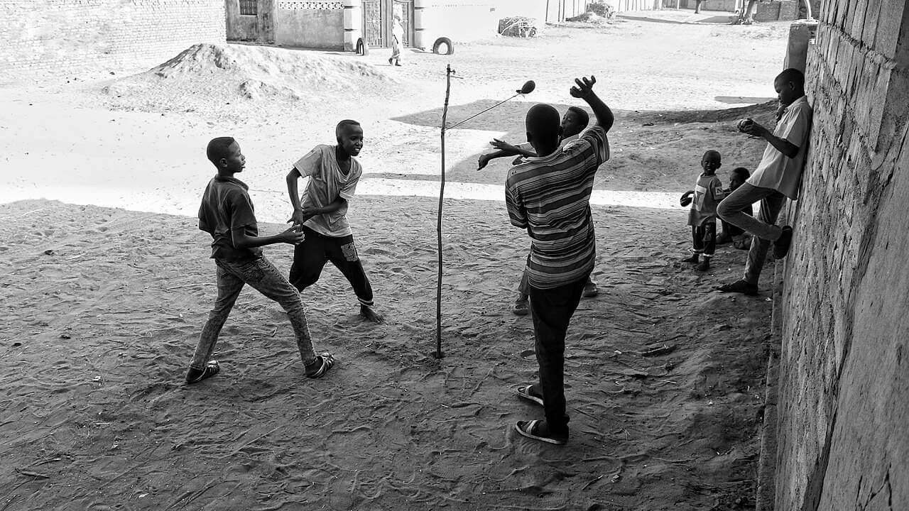 Children playing in Sudan