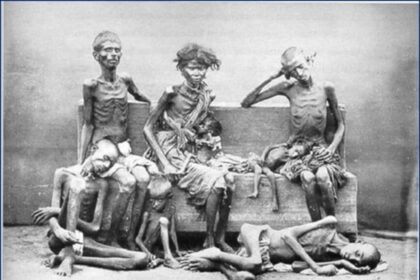 People living in india during the great famine