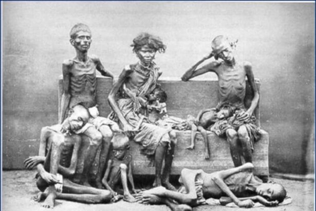 People living in india during the great famine