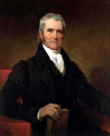 federal courts I likely to save democracy John Marshall painting