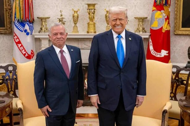 President donald j. Trump and king abdullah ii of jordan